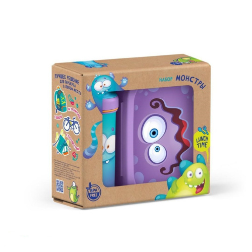 Набор Ланч-Бокс Сиреневый