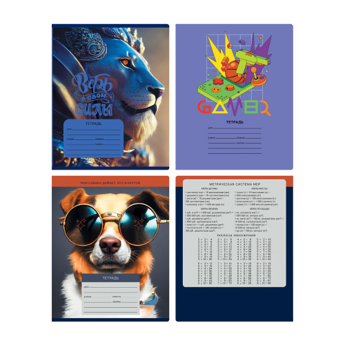 Тетрадь клетка 18л. BG Mix-12. Мальчики
