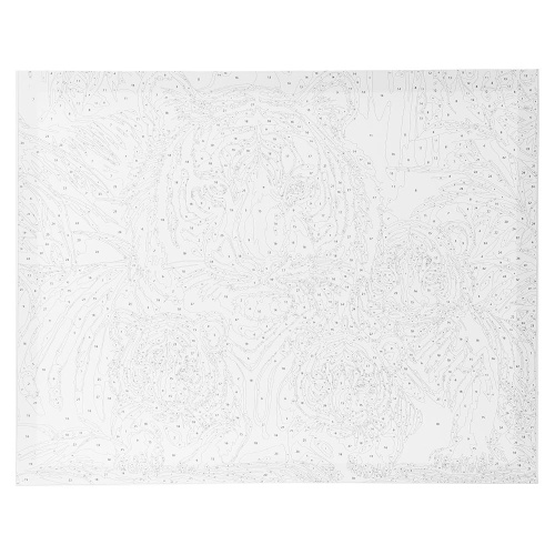 Холст по номерам Дикое семейство