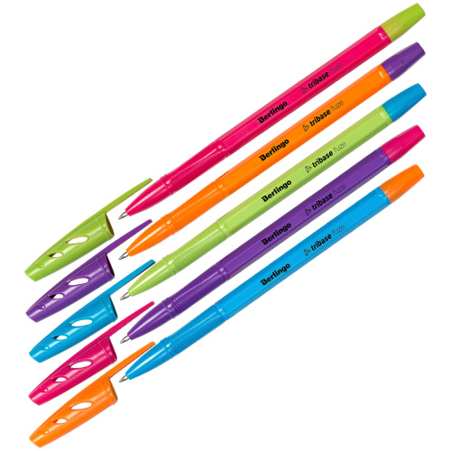 Ручка шариковая синяя 0,7мм Berlingo Tribase Fuze