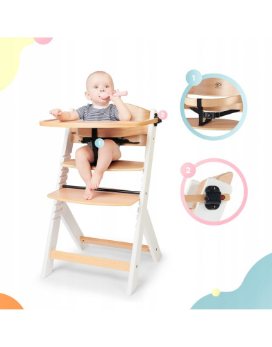 Стульчик для кормления Kinderkraft с подушкой ENOCK (White)