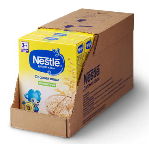 Молочная каша Nestle овсяная с яблоком 200г